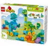 Zabawka konstrukcyjna LEGO DUPLO 10451 Dinozaury na kółkach zestaw 3-w-1, 108 elementów, wiek 3+, wysokość 220 mm