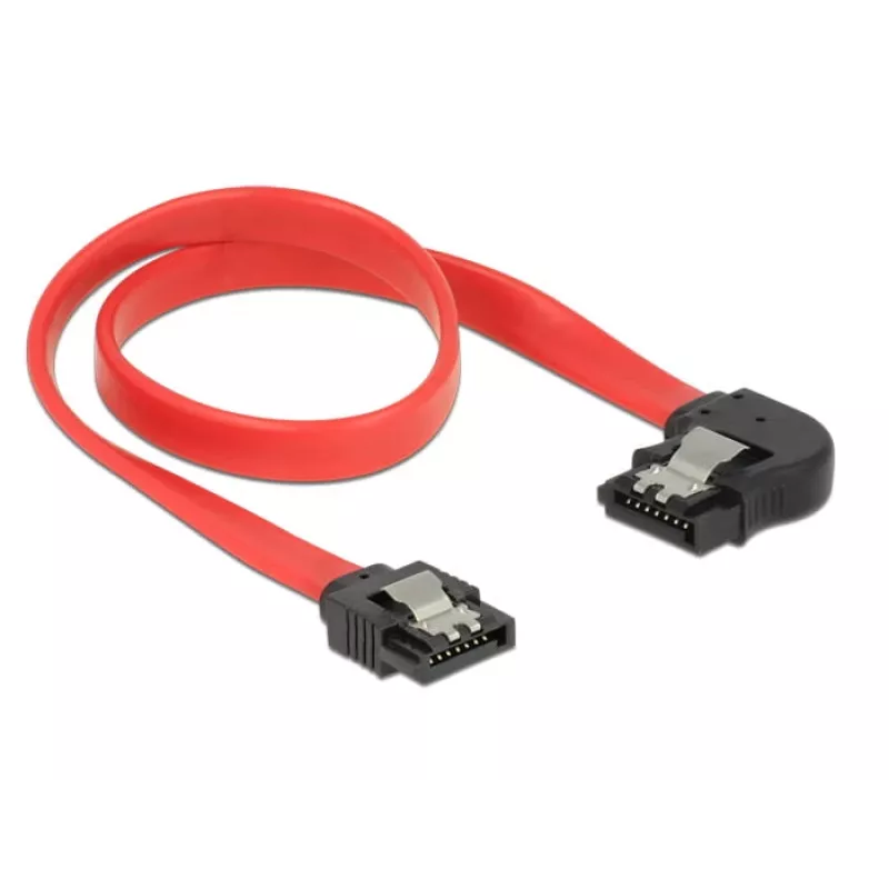 Kabel SATA DeLOCK 83963 0,3 m SATA 7-pin Czarny Czerwony