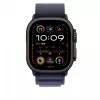 Apple 49 mm granatowa Alpine Loop - mały - wykończenie z czarnego tytanu