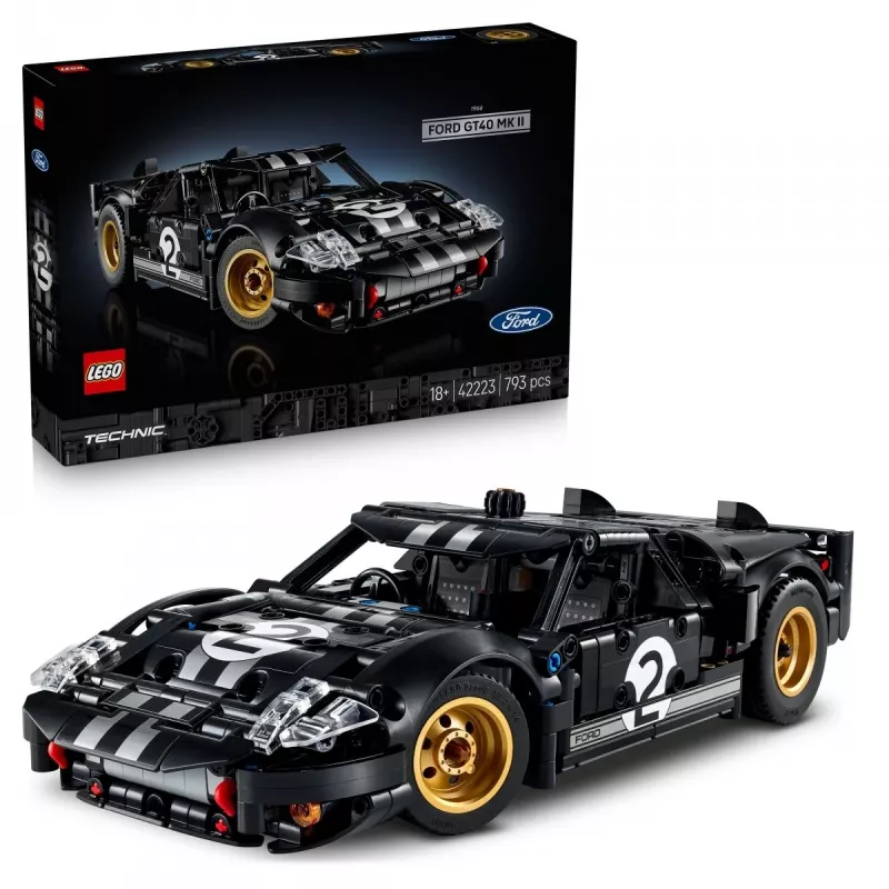 LEGO TECHNIC 42223 1966 Ford GT40 MKII Samochód Wyścigowy