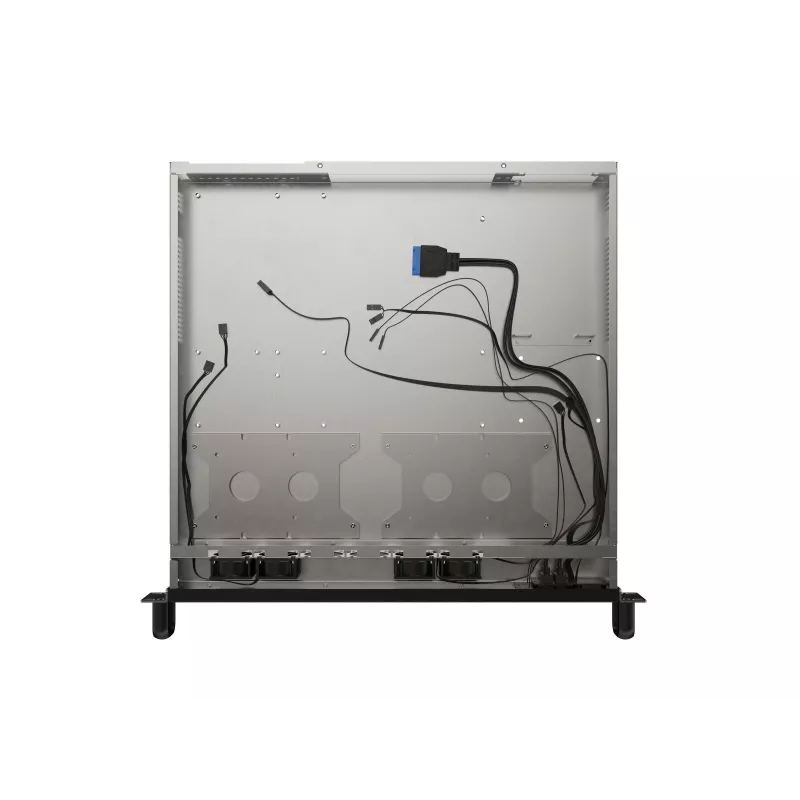 Obudowa Rack Lanberg SC01-4201-10B 1U Czarna 4 Wentylatory