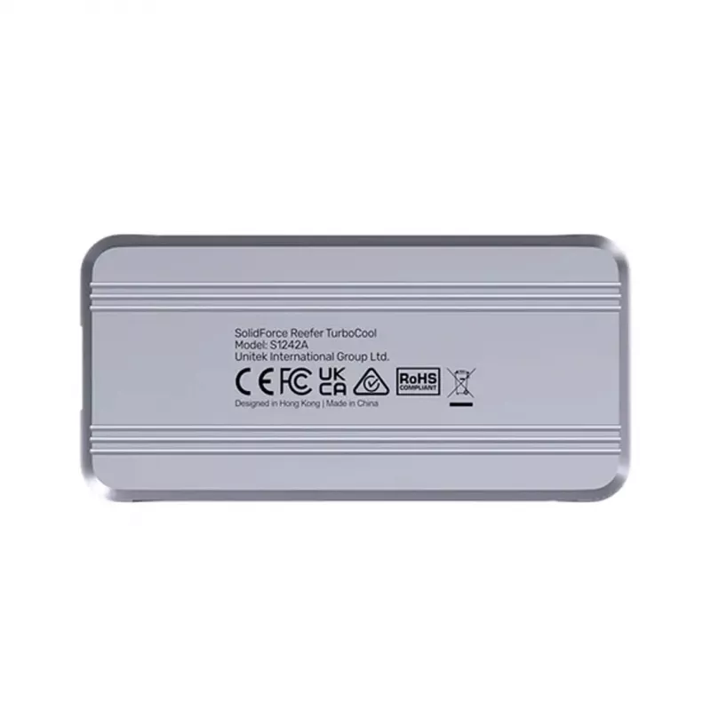 Obudowa SSD Unitek S1242AGY01-EU USB4 40Gbps, M.2 NVMe, do 8 TB, aluminium/tworzywo sztuczne, aktywne chłodzenie