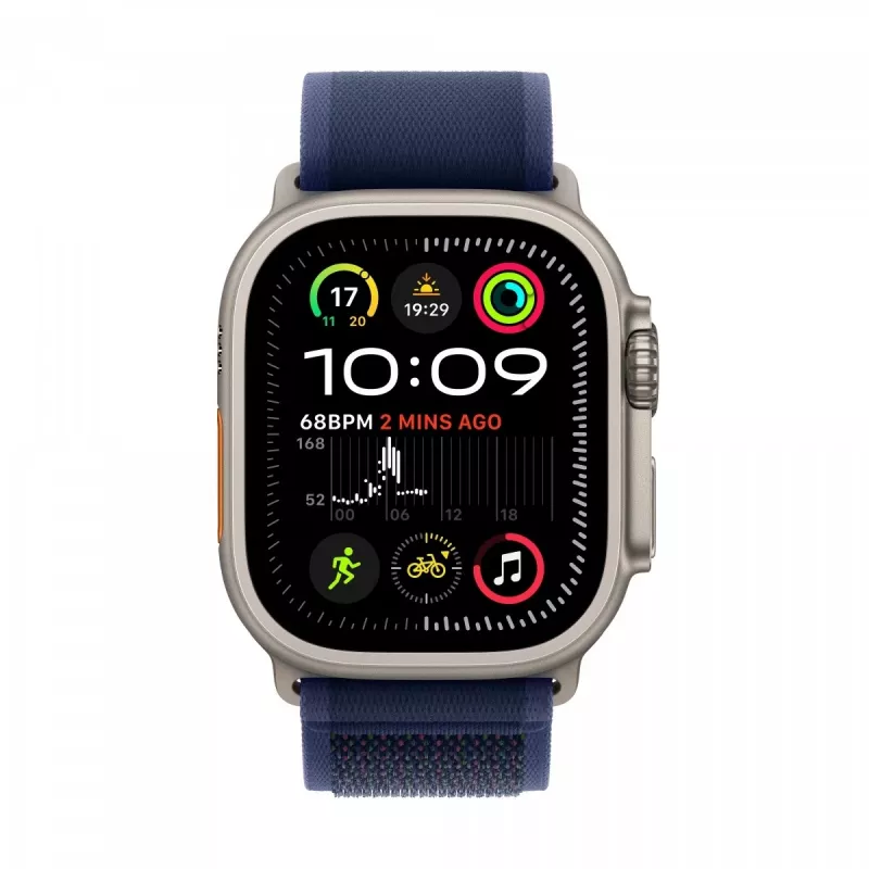 Watch Ultra 2 GPS + Cellular 49 mm Natural Titanium Case z paskiem Blue Trail Loop - M/L