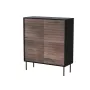 Cama 4D CORTINA komoda 102x40x118 czarny/orzech