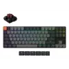 Mechaniczna klawiatura Keychron K1X-B3 — 80% formatu, USB + Bluetooth, QWERTY angielska, 87 klawiszy, RGB, szary