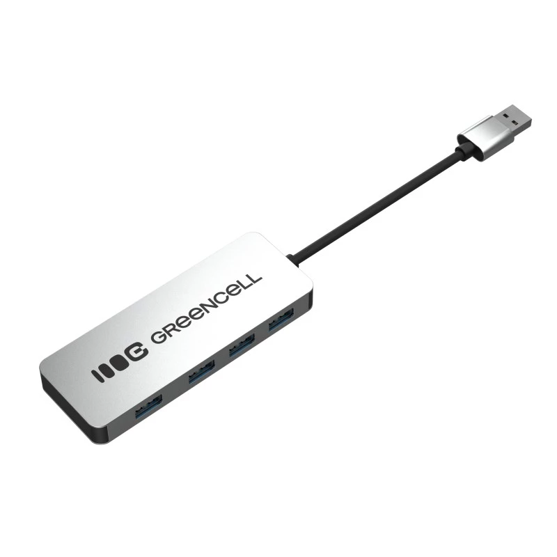 Hub USB zielony Cell HUB-GC-A4A — 4-portowy hub USB-A 3.0