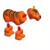 Animal Popular Playthings Magnetyczne Mieszaj i Dopasowuj Zwierzęta Wielokolorowe