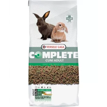 Pelletowana karma dla królików Versele-Laga Cuni Adult Complete 8 kg — 14% białka, 3% tłuszczu, 20% włókna surowego, witamina C, zioła