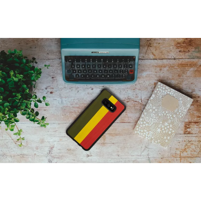 Etui na smartfona man and wood Samsung Galaxy S10e, reggae Czarny ochronne