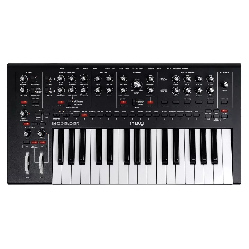 Analogowy syntezator Moog MOOG MESSENGER — monofoniczny instrument biurkowy
