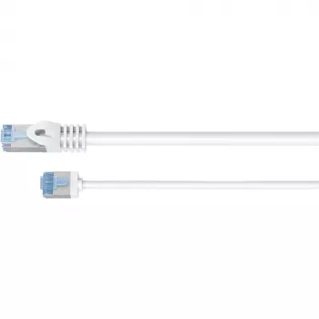 Goobay Ultra-Flexible CAT 6A Patch kabel cienki U/UTP Biały - extra-short plug (74285)