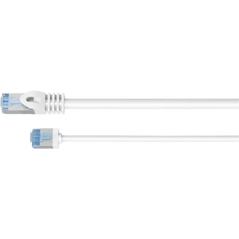Goobay Ultra-Flexible CAT 6A Patch kabel cienki U/UTP Biały - extra-short plug (74285)
