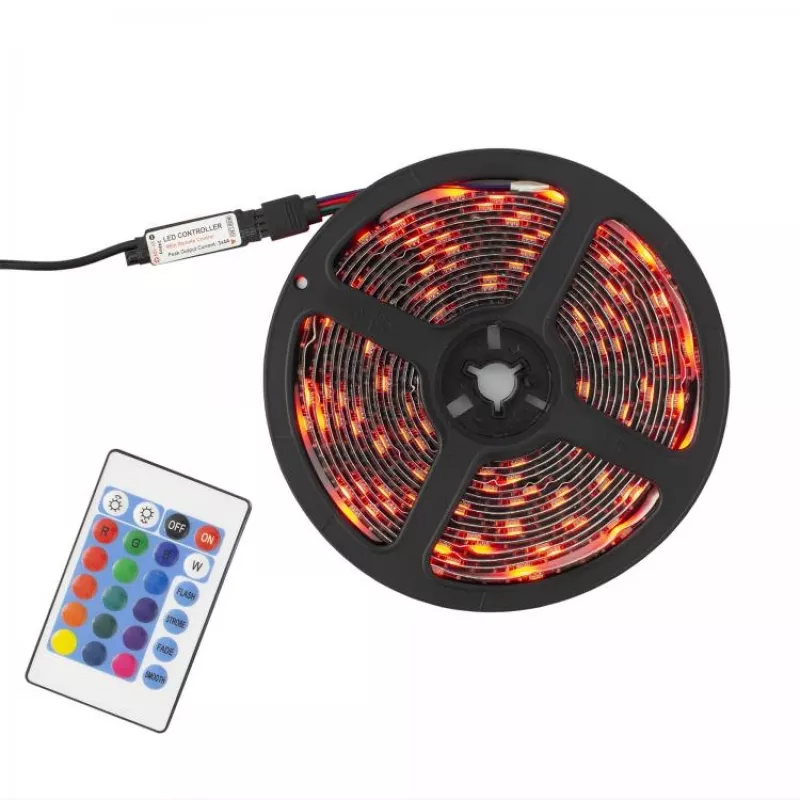 biały Shark Helios LED-05 RGB taśma LED z pilotem