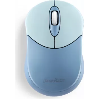 Mysz Bluetooth Perixx PERIMICE-802BL do PC i tabletu, bezprzewodowa, niebieska - Mysz - 1000 dpi - Optyczna - 3 przyciski - Bluetooth (PERIMICE-802BL)