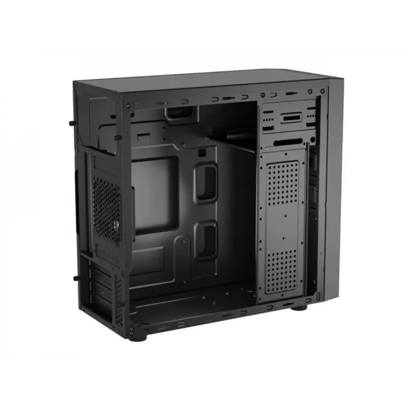 Obudowa PC NATEC Helix Mini Tower Czarna — microATX/Mini-ITX, 3x3.5 cala + 5x2.5 cala, karta graficzna 33 cm, porty USB-C/USB-A