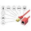 Goodconnections 8070VR-010R czerwony kabel krosowy Ethernet