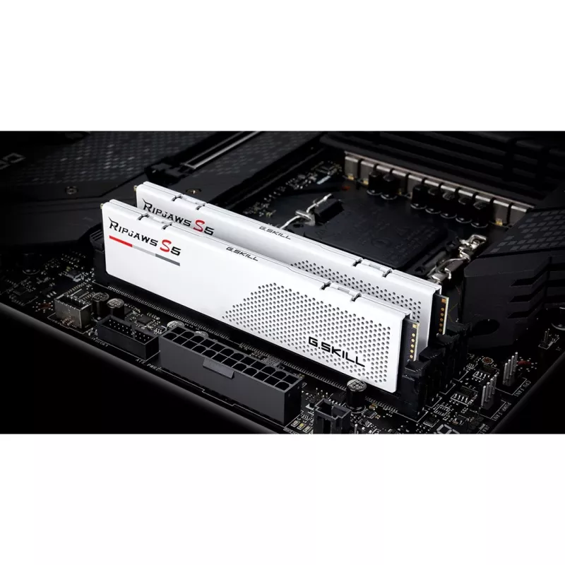 DIMM 64 GB DDR5-5600 (2x 32 GB) Dual-Kit, pamięć biała, F5-5600J3636D32GX2-RS5W, Ripjaws S5, INTEL XMP