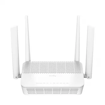 Cudy WR3000P stacjonarny router bezprzewodowy Wi‑Fi 6 dwupasmowy 2,4/5 GHz, 2,5 Gigabit Ethernet, 3 porty LAN, biały