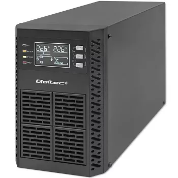 Qoltec Zasilacz awaryjny (UPS) | 1kVA | 1000W | Współczynnik mocy 1.0 | LCD | EPO | USB | Online