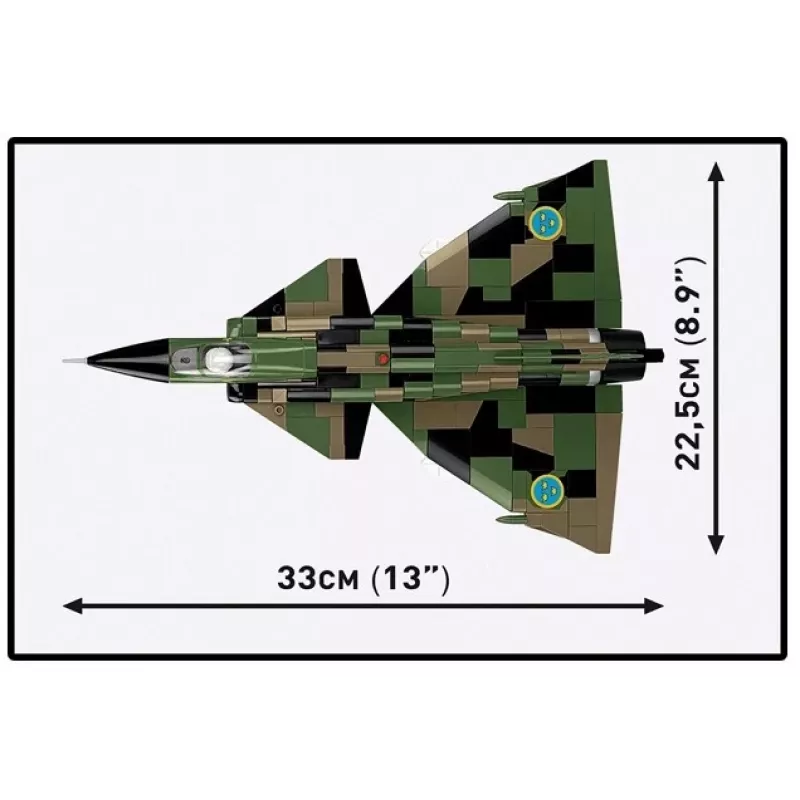 Zestaw konstrukcyjny Cobi Blocks Saab AJS 3 Viggen 911 szt. model do składania, 911 elementów