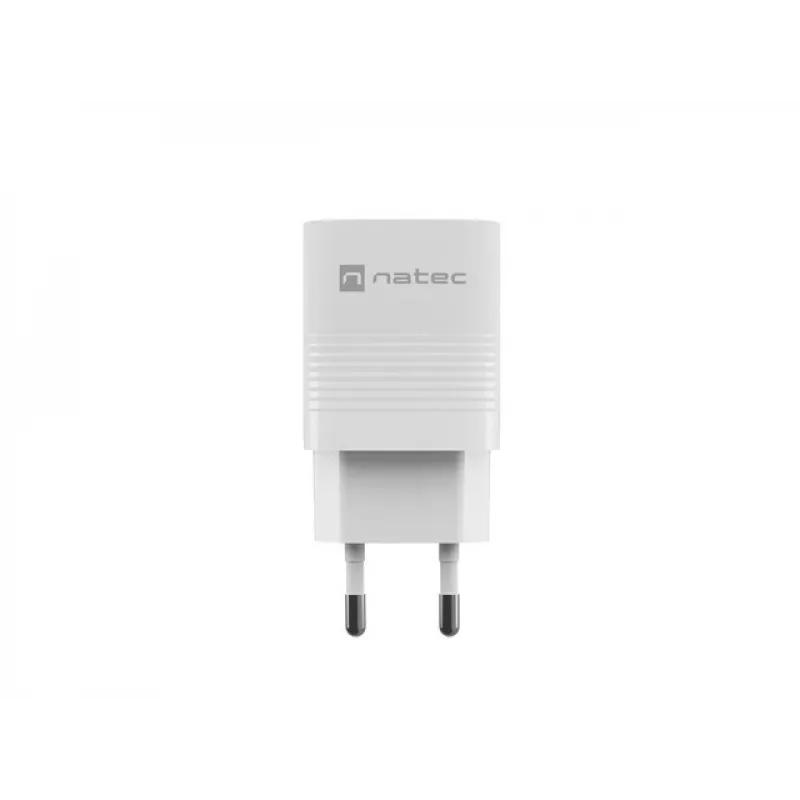 Przewodowa ładowarka do urządzeń mobilnych NATEC NUC-2140, 30W, USB-C PD 3.0 + USB-A, Samsung AFC, Biała