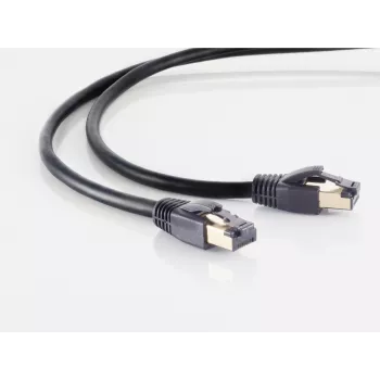 Kabel sieciowy S/CONN 08-41045 Czarny 3m Cat8.1 F/FTP