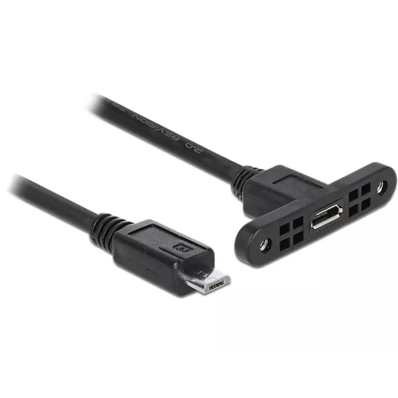 Kabel USB DeLOCK 85245 USB 2.0 0,25 m Micro-USB B Czarny