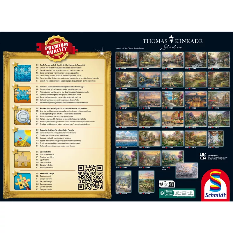 Schmidt Spiele Thomas Kinkade Studios “Santa's Silent Night” puzzle 1000 elementów