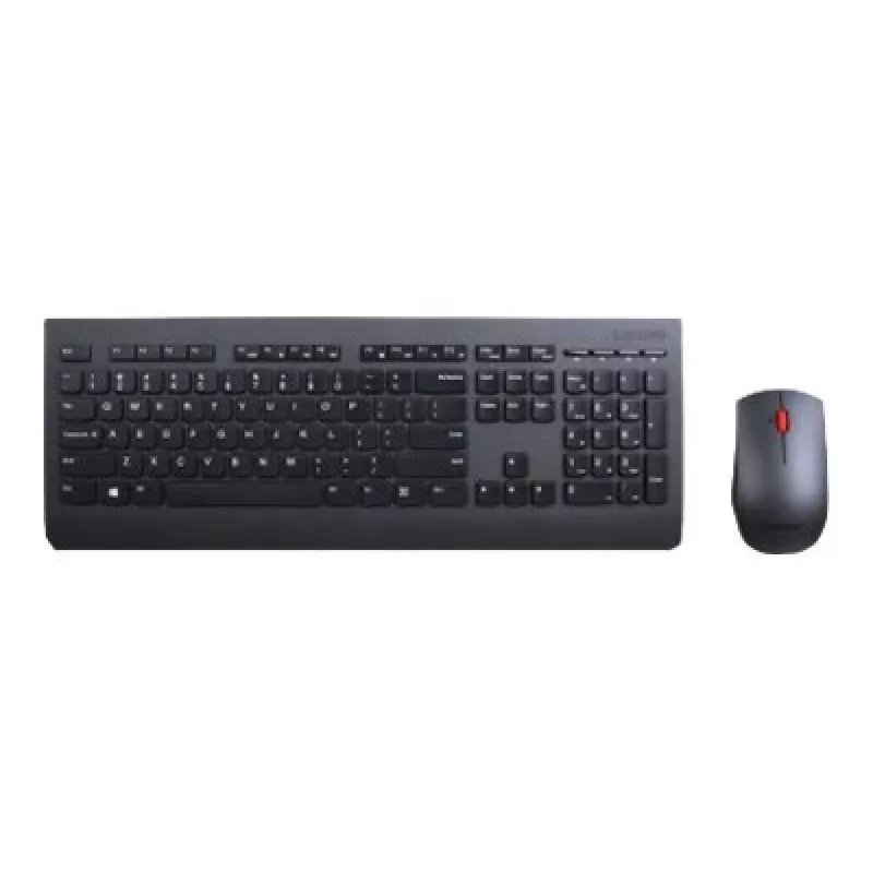 Klawiatura Lenovo 4X30H56829 z myszą, uniwersalna, bezprzewodowa RF, QWERTY, US English, czarna