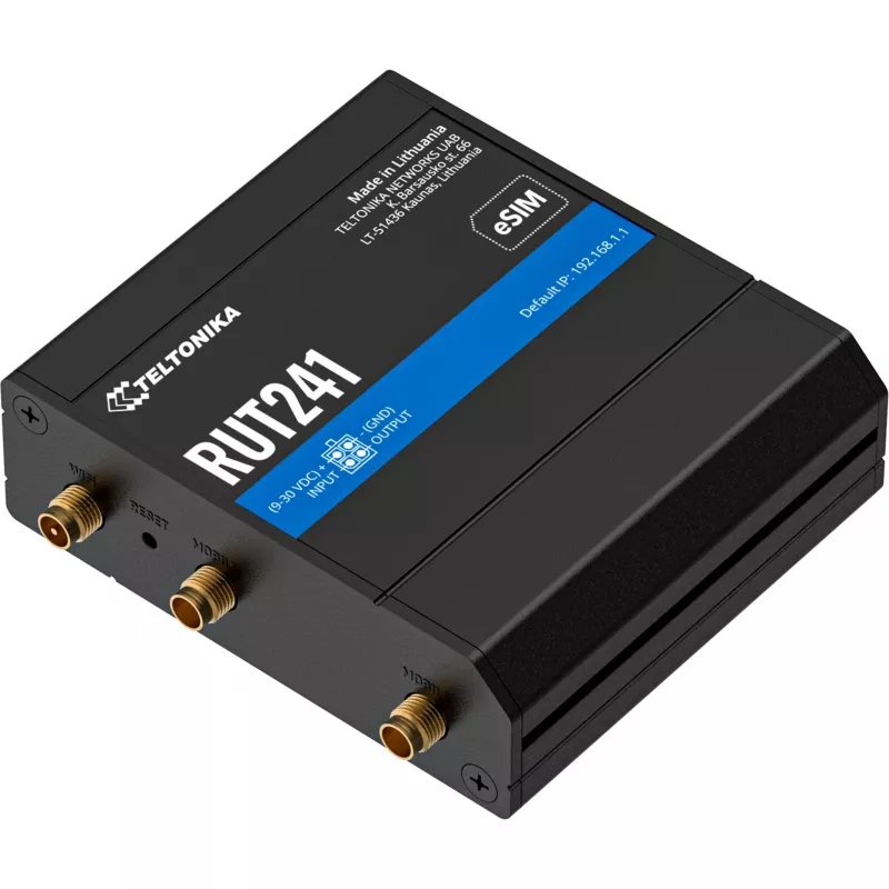 TELTONIKA NETWORKS RUT241 eSIM GLOBAL Router przemysłowy (RUT241230000)