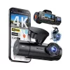 Kamera samochodowa VANTRUE N4 PRO S 3-kanałowa (przód + wnętrze + tył), 3840x2160, F/1.8, Wi‑Fi, GPS, wyświetlacz 3.19 cala