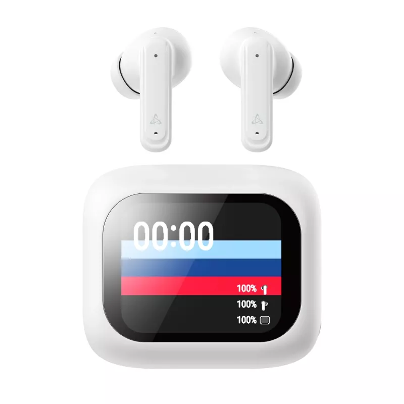 Słuchawki SBOX EB-TWS08-W Touch Screen Display Białe