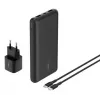 Belkin BoostCharge - Powerbank + zasilacz sieciowy - 20000 mAh - PD - 3 porty wyjściowe (24-pin USB-C, 2 x USB)