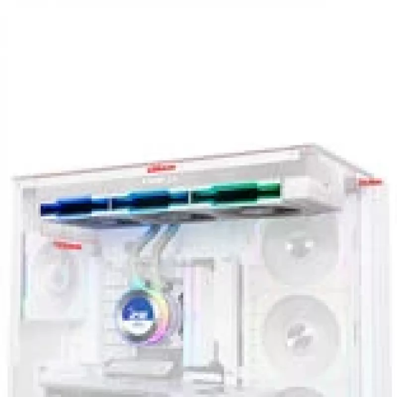 Chłodzenie cieczą typu all-in-one Lian Li Hydroshift II LCD-C 360TL — wentylatory 120 mm, 200–2600 RPM, FDB, biały