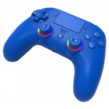 Bezprzewodowy kontroler LED SUBSONIC SA5639-3 do PS4 i PC, niebieski gamepad bezprzewodowy