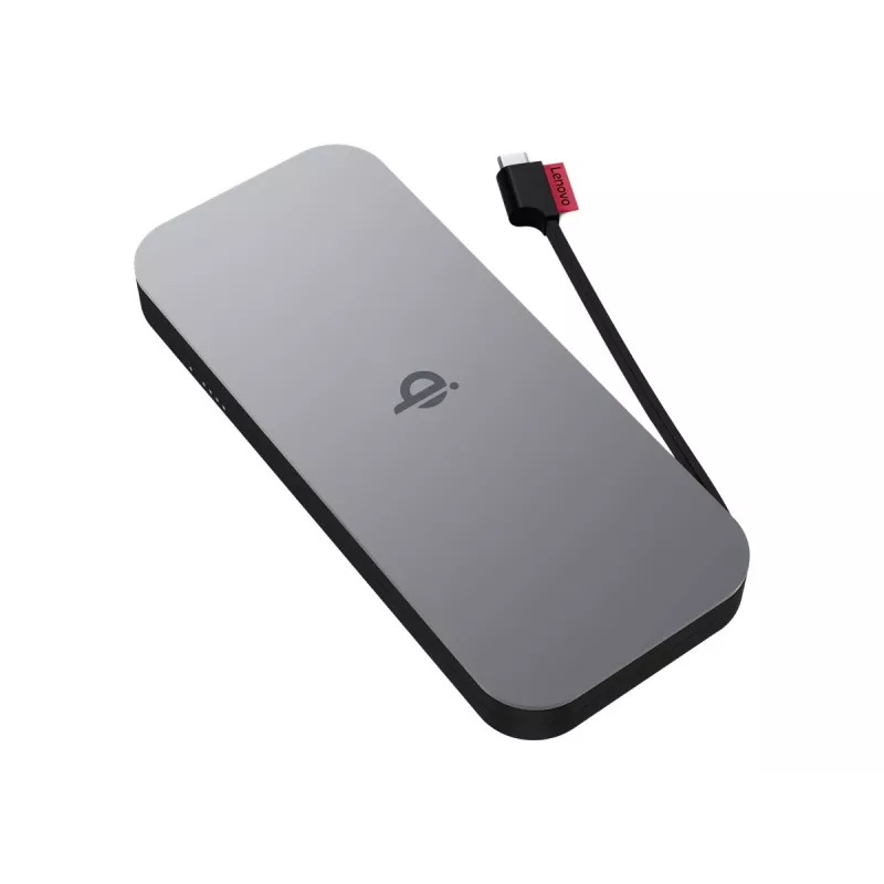 Lenovo 40ALLG1WWW powerbank litowo-jonowy 10000 mAh ładowanie bezprzewodowe czarny