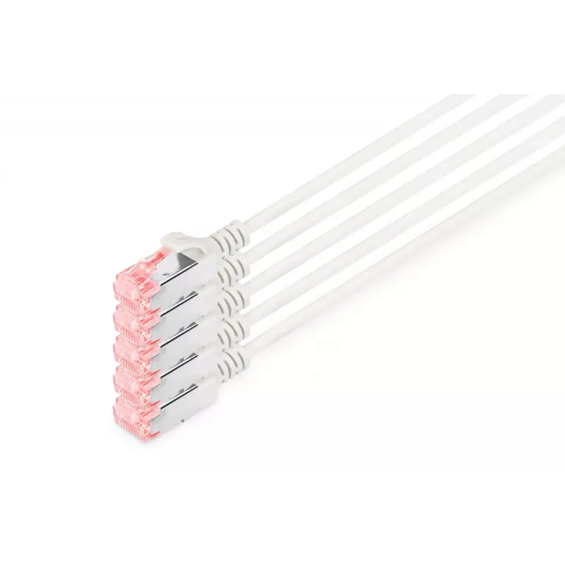 Kabel sieciowy Digitus CAT 6 U/FTP cienki patch cord RJ-45 Cat6 10m szary