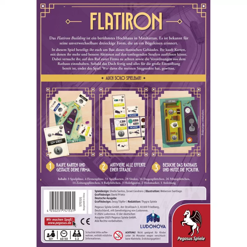 Flatiron, Gra planszowa