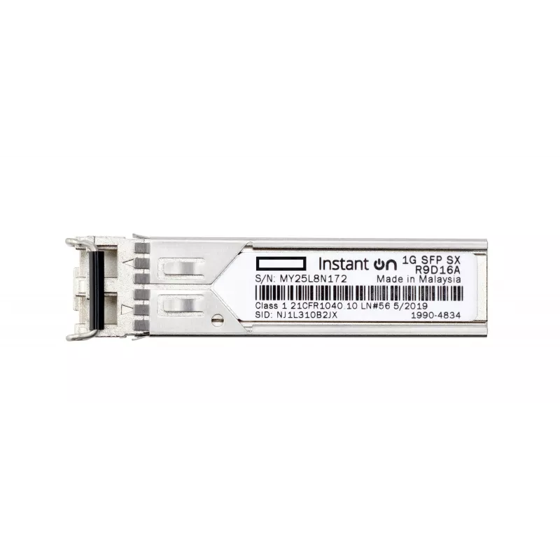 HPE Networking Instant on 1G SFP LC SX Transceiver do połączeń na odległość do 500 metrów (R9D16A)
