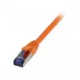 Kabel krosowy RJ45 - CAT6A 500 MHz - 0,5 m - pomarańczowy - S-STP(S/FTP) - TPE/LSZH(Superflex) - AWG26 - Syner