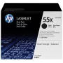 HP 55X zestaw 2 szt. Czarny oryginalny toner LaserJet o wysokiej wydajności