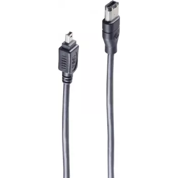 Kabel FireWire ShiverPeaks BS77213 3m 4-p 6-p Czarny