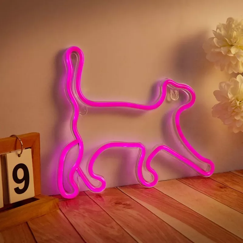 Dekoracyjne światło LED w stylu neonu MANTA SNL70PK Style Neon Lights CAT 2 różowe (model SNL70PK)