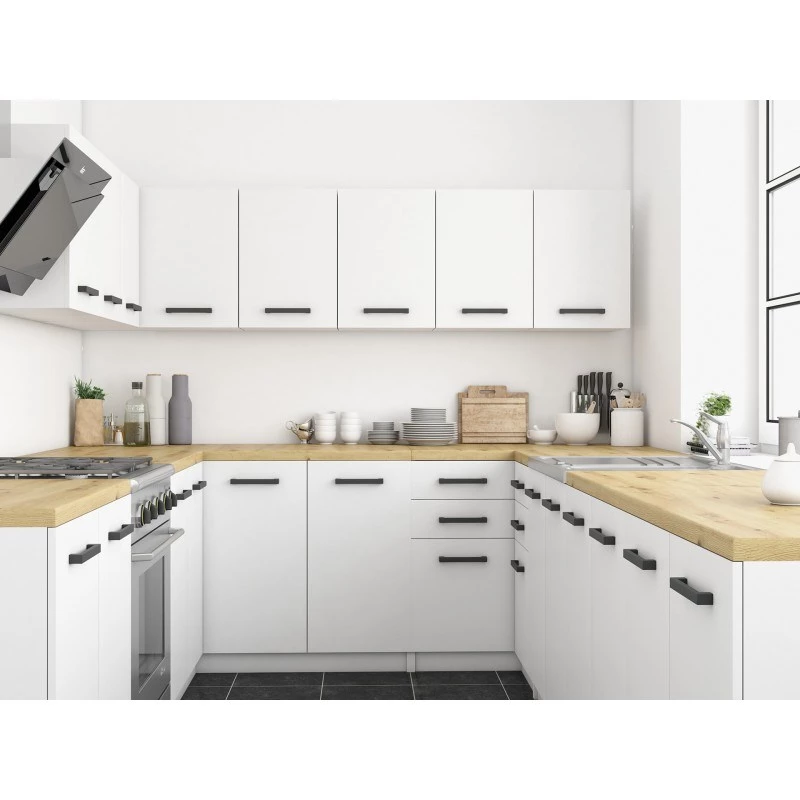 Topeshop KUCHNIA SET 200 BIEL kitchen/dining room furniture set