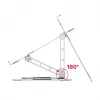 Podstawka pod laptopa Unitek OT180SL01 Aluminium dla ekranów 25,4–40,6 cm (10–16 cali), obrót 360°, pochylenie 0–180°
