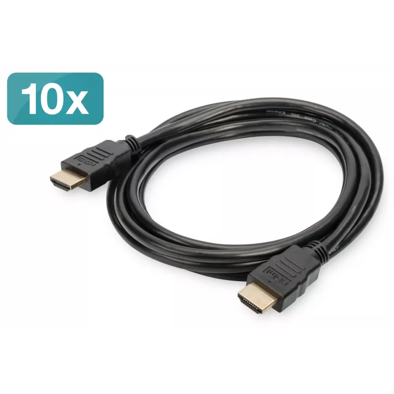 Kabel HDMI Digitus AK-990920-020-S 2m Zestaw 10 szt.
