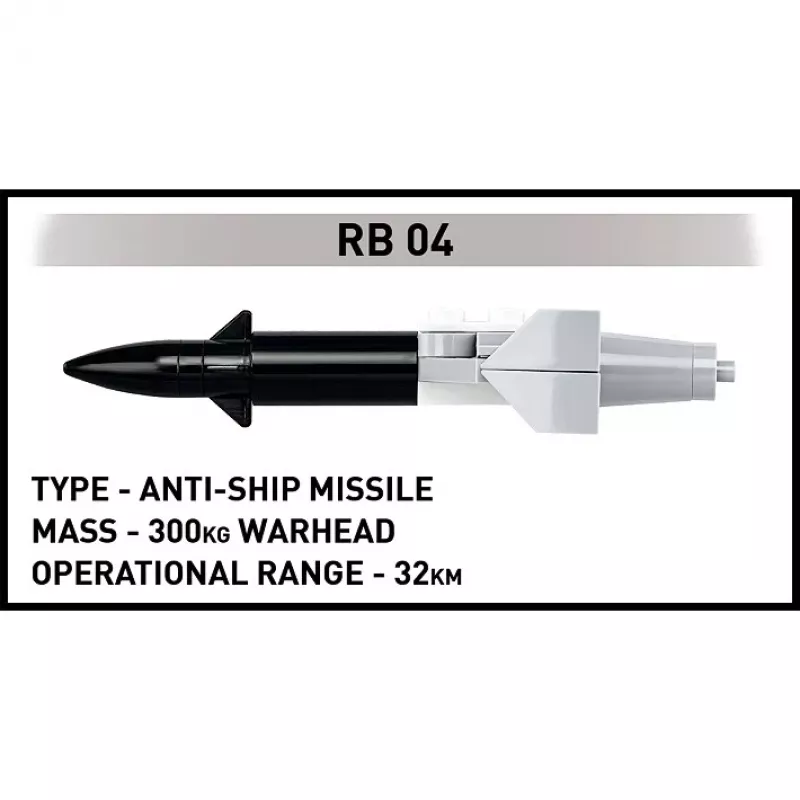 Zestaw konstrukcyjny Cobi Blocks Saab AJ 37 Viggen 881 elementów