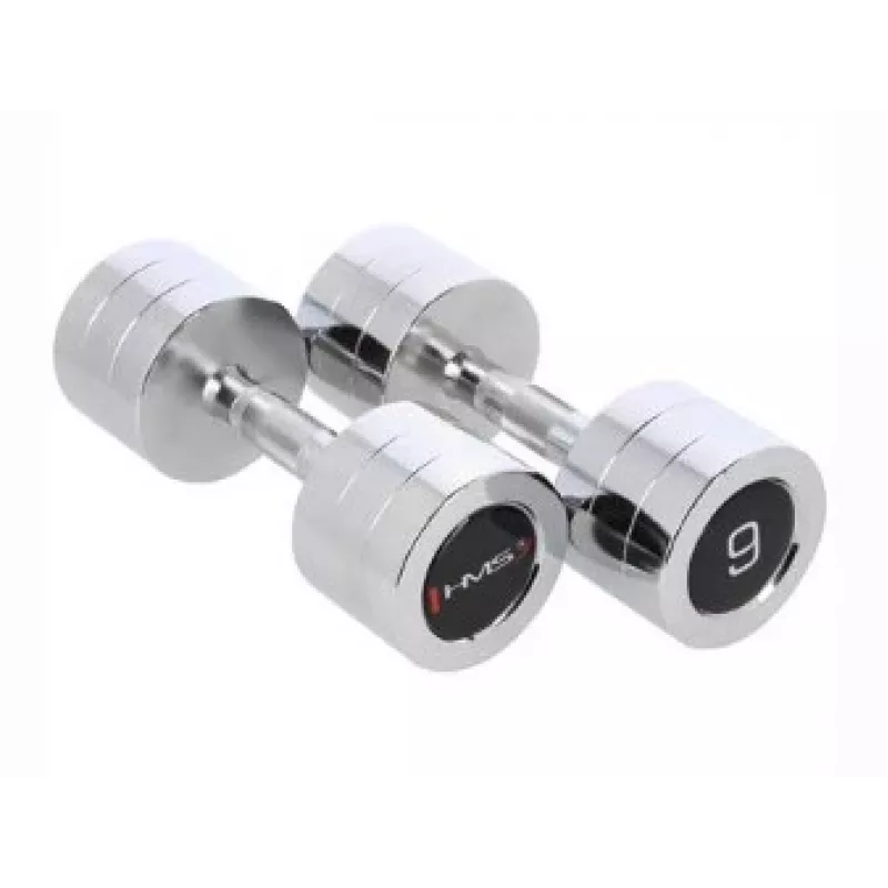 HMS Fitness CHD09 Hantle stałe 9 kg 2 szt.
