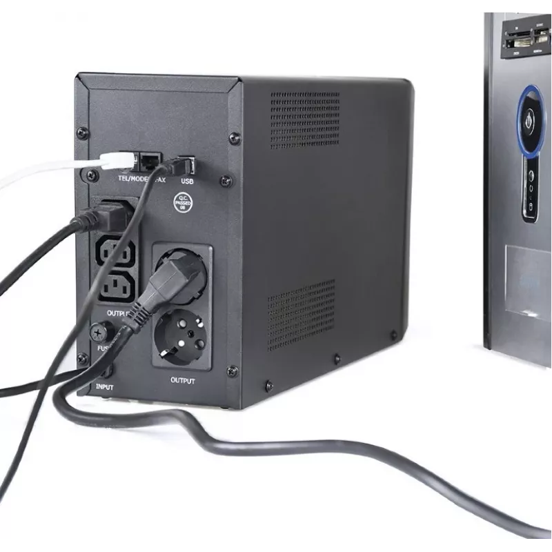 Gembird EG-UPS-035 zasilacz awaryjny (UPS) Line-Interactive 2 kVA 1200 W 5 gniazd AC