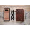 Etui na smartfon man and wood dla Galaxy Note 8 — cappuccino Czarny ochronne